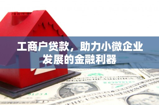 巩义工商户贷款，助力小微企业发展的金融利器