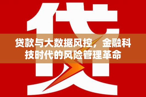 巩义贷款与大数据风控，金融科技时代的风险管理革命