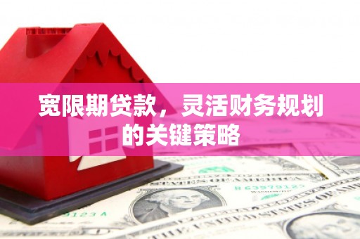 巩义宽限期贷款，灵活财务规划的关键策略