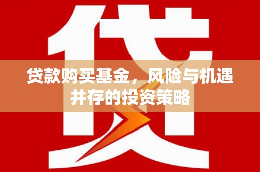 巩义贷款购买基金，风险与机遇并存的投资策略