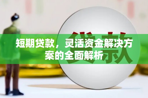 巩义短期贷款，灵活资金解决方案的全面解析