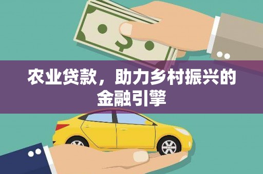 巩义农业贷款，助力乡村振兴的金融引擎