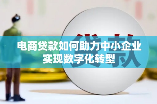 巩义电商贷款如何助力中小企业实现数字化转型