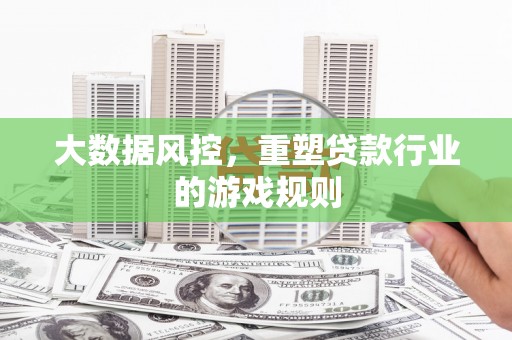 巩义大数据风控，重塑贷款行业的游戏规则