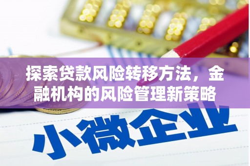 巩义探索贷款风险转移方法，金融机构的风险管理新策略