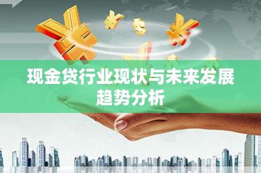 巩义现金贷行业现状与未来发展趋势分析