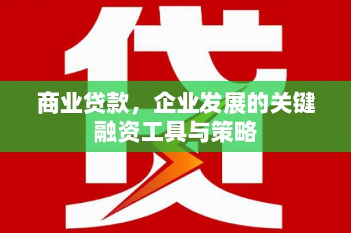 巩义商业贷款，企业发展的关键融资工具与策略