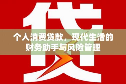 巩义个人消费贷款，现代生活的财务助手与风险管理