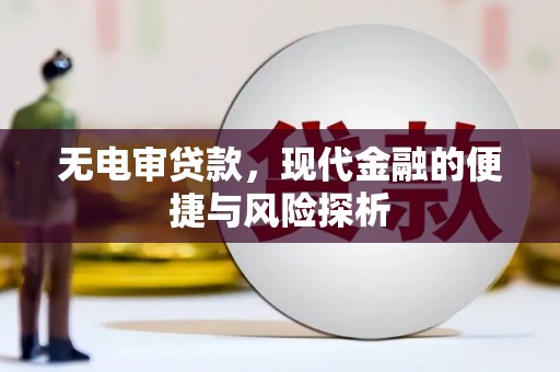 巩义无电审贷款，现代金融的便捷与风险探析