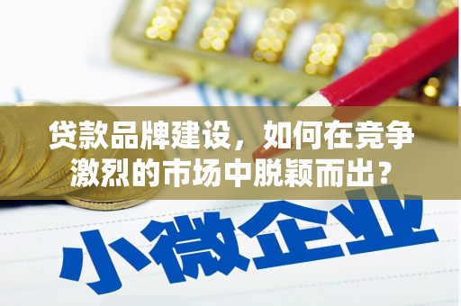 巩义贷款品牌建设，如何在竞争激烈的市场中脱颖而出？
