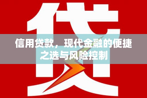 巩义信用贷款，现代金融的便捷之选与风险控制