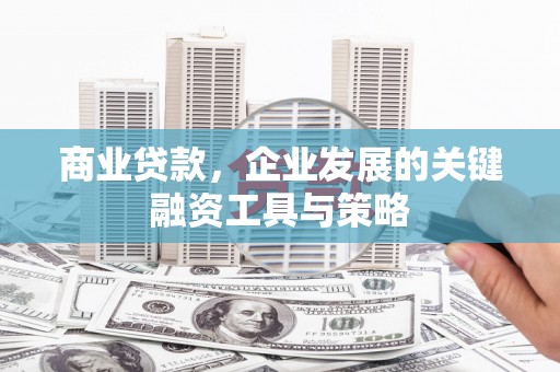 巩义商业贷款，企业发展的关键融资工具与策略