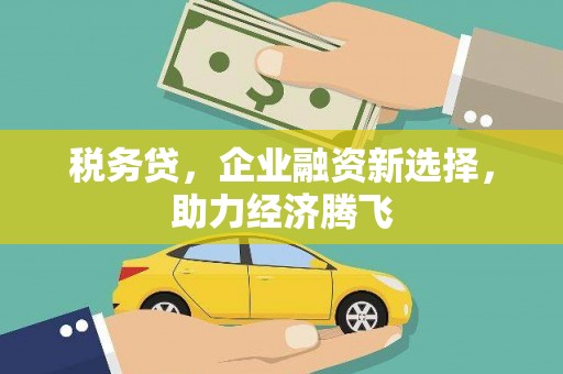 巩义税务贷，企业融资新选择，助力经济腾飞