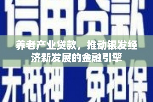 巩义养老产业贷款，推动银发经济新发展的金融引擎