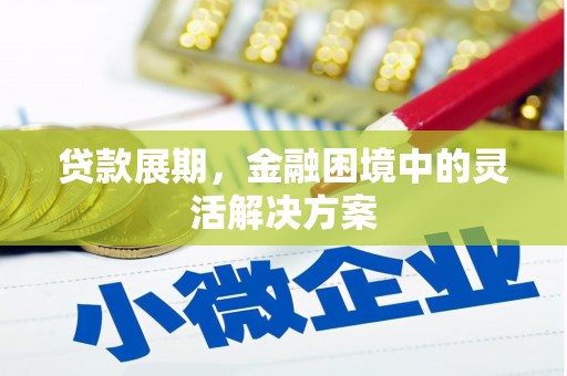 巩义贷款展期，金融困境中的灵活解决方案