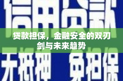 巩义贷款担保，金融安全的双刃剑与未来趋势