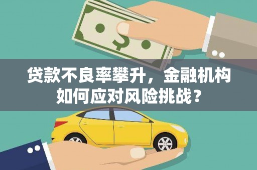 巩义贷款不良率攀升，金融机构如何应对风险挑战？