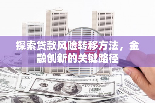 巩义探索贷款风险转移方法，金融创新的关键路径