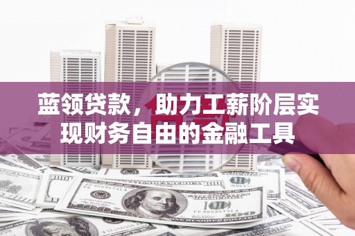 巩义蓝领贷款，助力工薪阶层实现财务自由的金融工具