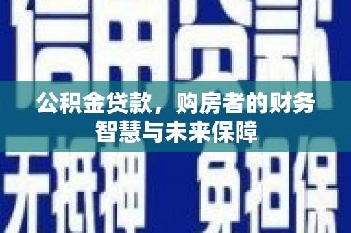 巩义公积金贷款，购房者的财务智慧与未来保障