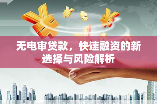 巩义无电审贷款，快速融资的新选择与风险解析