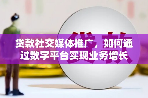巩义贷款社交媒体推广，如何通过数字平台实现业务增长