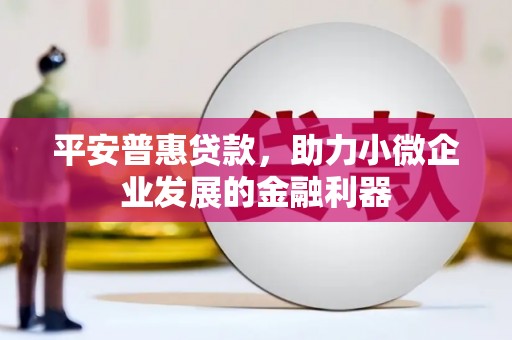 巩义平安普惠贷款，助力小微企业发展的金融利器