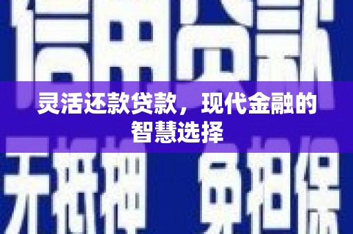 巩义灵活还款贷款，现代金融的智慧选择