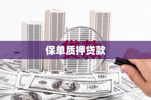 巩义保单质押贷款