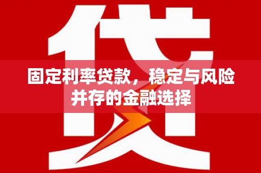 巩义固定利率贷款，稳定与风险并存的金融选择