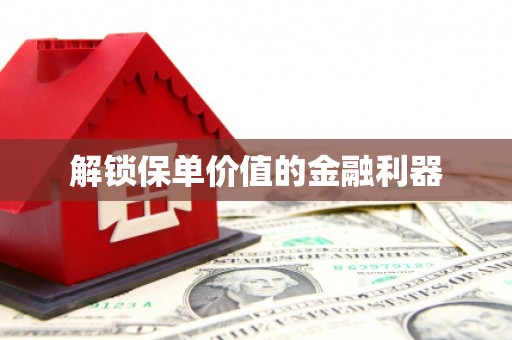 巩义解锁保单价值的金融利器