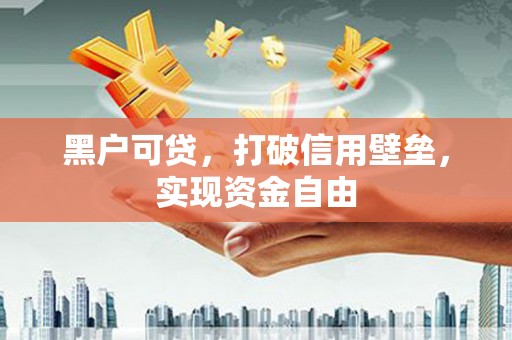 巩义黑户可贷，打破信用壁垒，实现资金自由