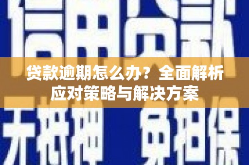 巩义贷款逾期怎么办？全面解析应对策略与解决方案
