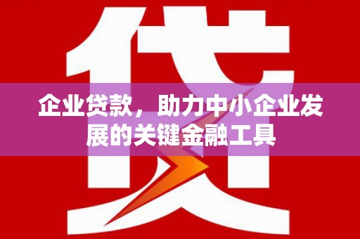 巩义企业贷款，助力中小企业发展的关键金融工具