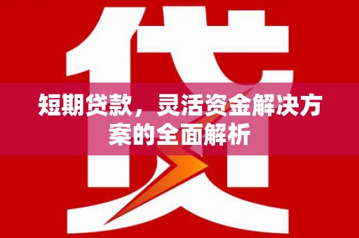 巩义短期贷款，灵活资金解决方案的全面解析