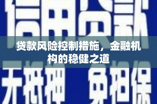 巩义贷款风险控制措施，金融机构的稳健之道