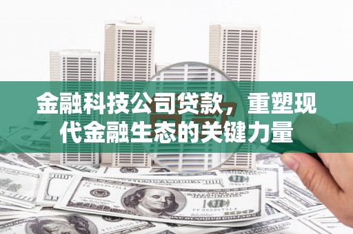 巩义金融科技公司贷款，重塑现代金融生态的关键力量
