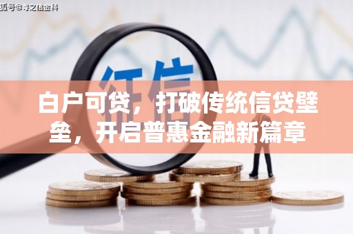 巩义白户可贷，打破传统信贷壁垒，开启普惠金融新篇章