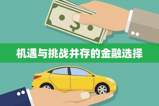 巩义机遇与挑战并存的金融选择