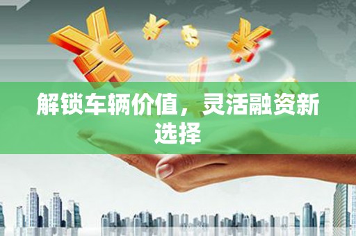 巩义解锁车辆价值，灵活融资新选择