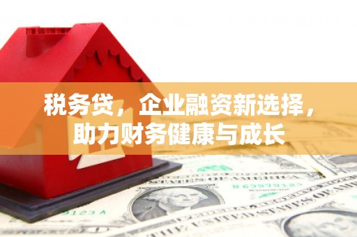 巩义税务贷，企业融资新选择，助力财务健康与成长